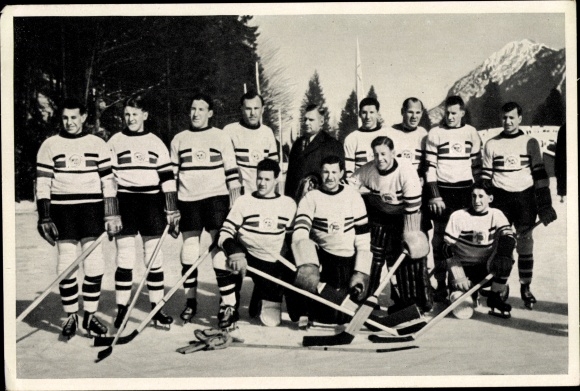 Collection picture Olympia 1936, British ice hockey team
