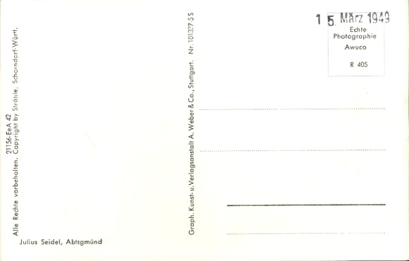 Postcard Abtsgmünd Ostalbkreis, aerial photograph