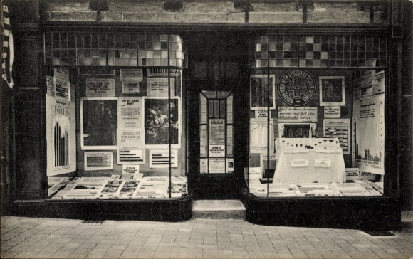 Postcard Blankenburg am Harz, window display against the abuse of alcoholic beverages, advertisement