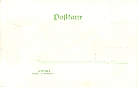 Kunstenaarskaart Düsseldorf, tentoonstelling 1902, Rijnmetaalwaren- en machinefabriek