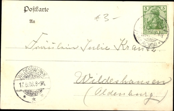Postcard Achim an der Weser, Badener Berg, view of the Weserthal