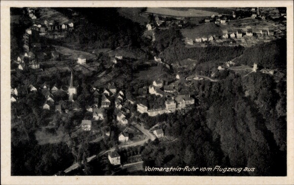 Postcard Volmarstein Wetter an der Ruhr, aerial photograph