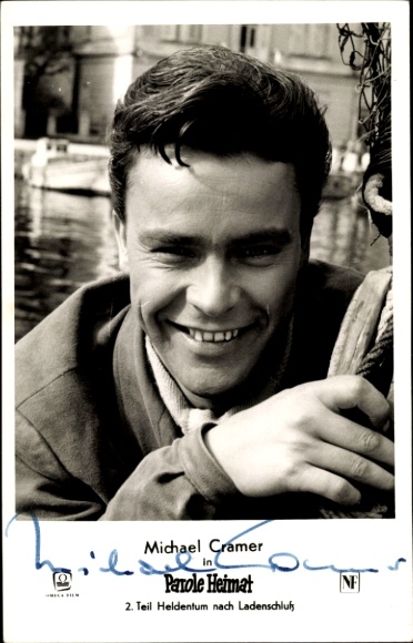 Ak Schauspieler Michael Cramer, Portrait, Autogramm, Parole Heimat
