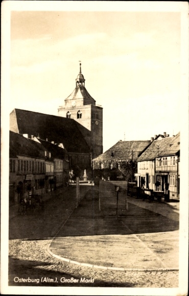 Postcard Osterburg in der Altmark, Osterburg (Altm.) Great Market
