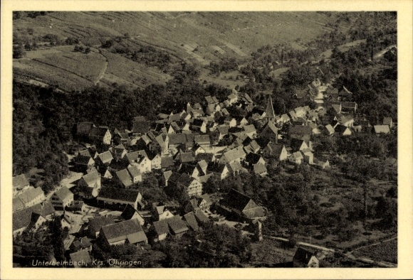 Postcard Unterheimbach Bretzfeld in Württemberg, aerial photograph