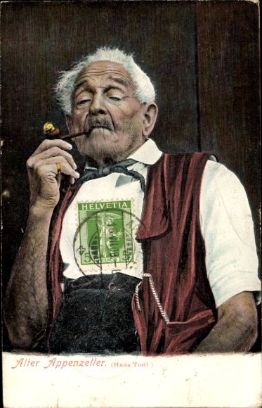 Ak Appenzell Stadt Kanton Innerrhoden, Alter Appenzeller (Haas Toni)
