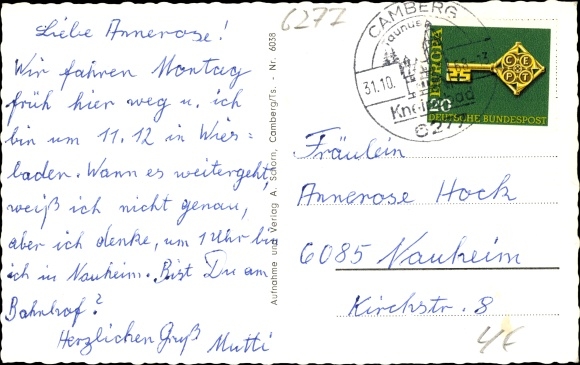 Postcard Camberg Taunus, Kreuzkapelle, Obertor, Stations