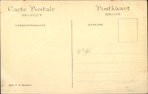 Pocztówka Bruxelles Bruksela, Expo, wystawa światowa 1910, zielony pies