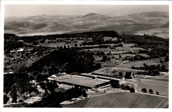 Postcard Geislingen an der Steige, area training Kuchberg, aerial photograph