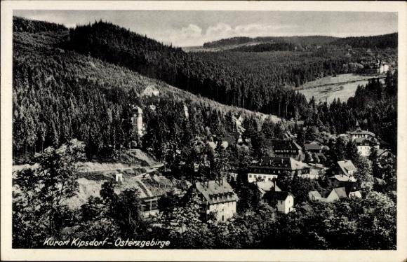 Ak Kipsdorf Altenberg im Erzgebirge, Gesamtansicht