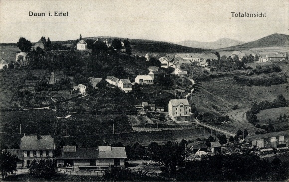 Ak Daun in der Eifel, Gesamtansicht
