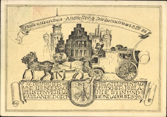 Postwaardestuk Ak PP 91 C 1, SSt. 32e Filatelistendag 1926, Dortmund