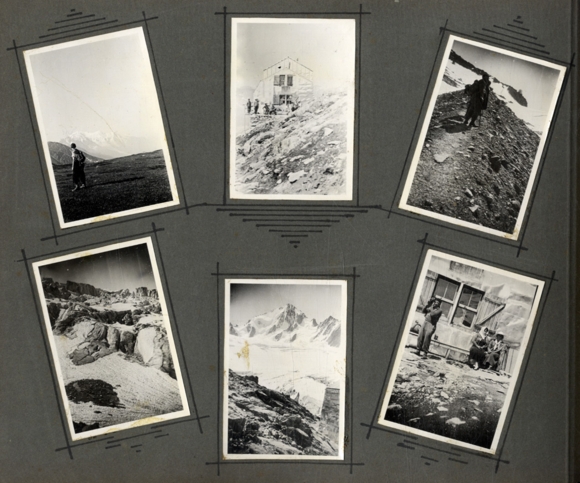 Photo album alpinism, mountaineers, glaciers, snow