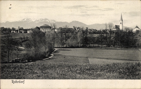 Postcard Rohrdorf am Inn Upper Bavaria, general view