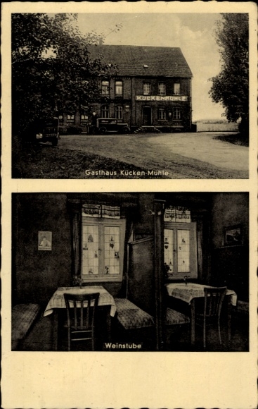 Ak Weetzen Ronnenberg Niedersachsen, Gasthaus Kücken-Mühle, Weinstube, Inh. H. Kücken