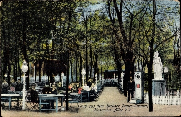 Ak Berlin Prenzlauer Berg, Prater-Theater, Kastanien-Allee 7-9