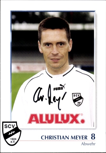 Autogrammkarte Fußballer Christian Meyer, SC Verl, Autogramm