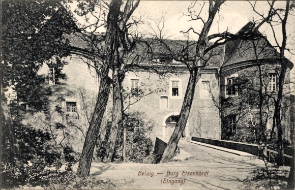 Ak Bad Belzig in der Mark, Burg Eisenhardt, ingang