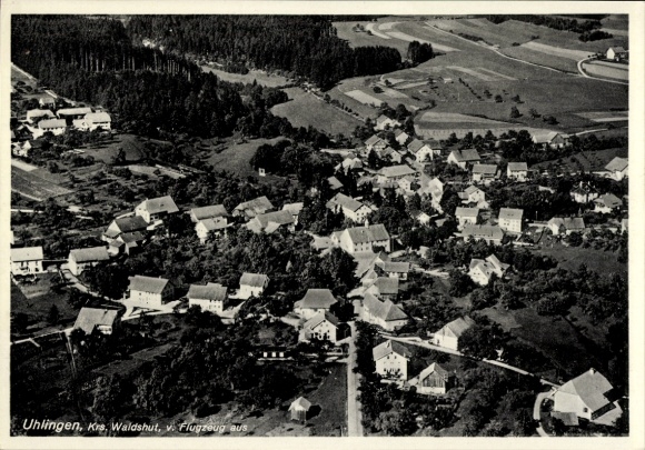 Ak Uehlingen Ühlingen Birkendorf im Schwarzwald, Luftaufnahme
