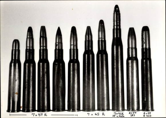 Photo Munition, Patronen 7x57 R, 7x65 R, 7x75 R, 8x57 IRS