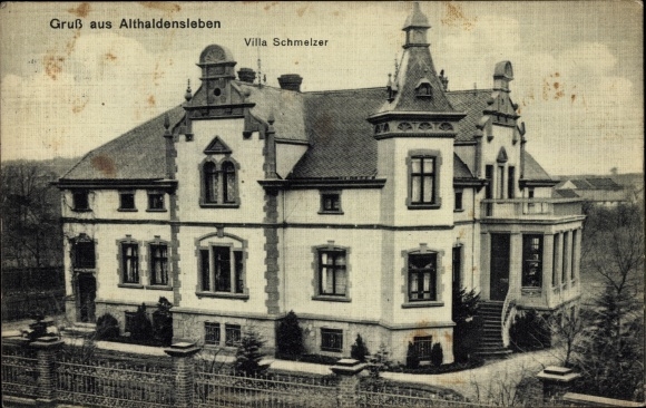 Postcard Althaldensleben Haldensleben in Saxony Anhalt, Villa Schmelzer