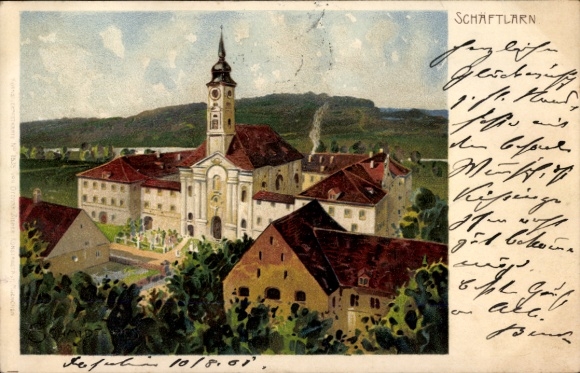 litho Schäftlarn Opper-Beieren, klooster