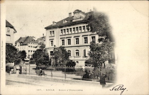 Ak Le Locle Kt Neuenburg , Schule für Uhrmacher