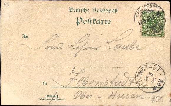Chromo-Litho Darmstadt in Hesse, VI. General Assembly of the Catholic Teachers&#39; Association 1899