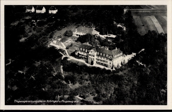 Postcard Tübingen am Neckar, aerial photograph