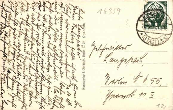 Postcard Biesenthal in der Mark, Bahnhofstraße, Catholic Church