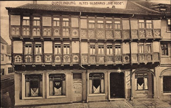 Quedlinburg in the Harz Mountains, Old Guild House 'The Rose', Architecture