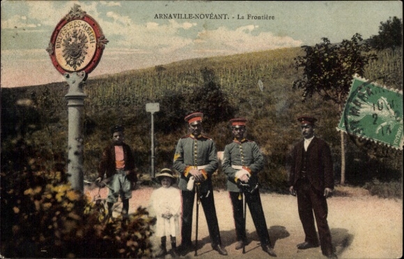 Postcard Arnaville Meurthe et Moselle, German French border