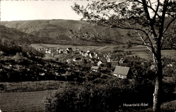 Postcard Hasenfeld Heimbach in the Eifel, general view