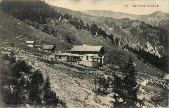 Postcard mountain hut Le Nant-Borant, panorama