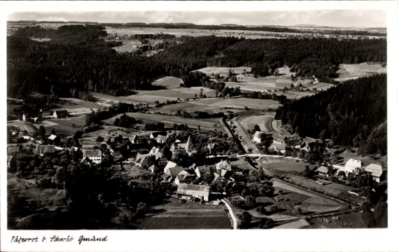 Postcard Täferrot near Schwäbisch Gmünd, Swabian Alb