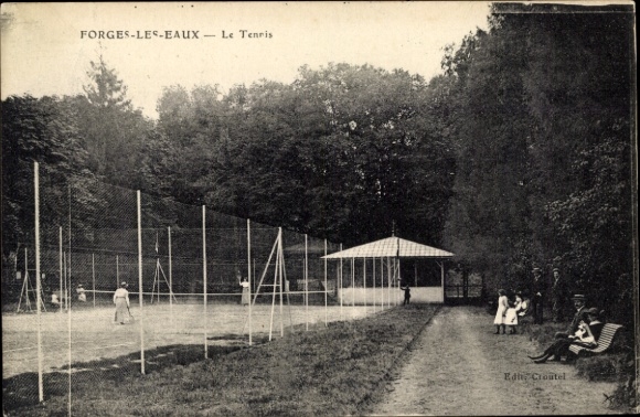Ak Forges les Eaux Seine Maritiem, Tennis