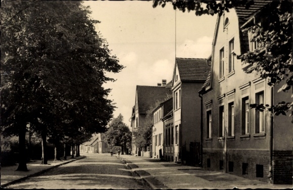 Postcard Jerichow an der Elbe, Bahnhofstraße