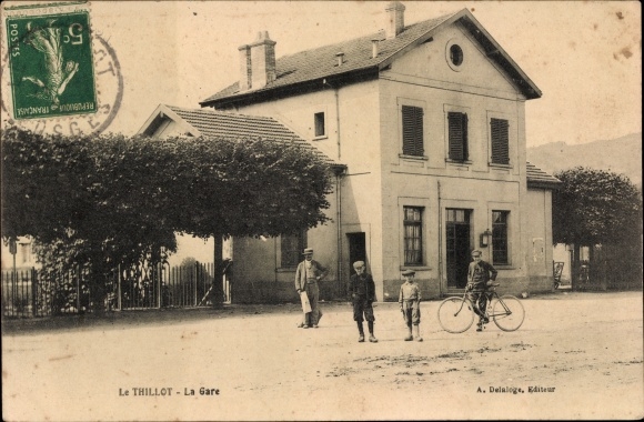 Postcard Le Thillot Lorraine Vosges, la Gare, railway station