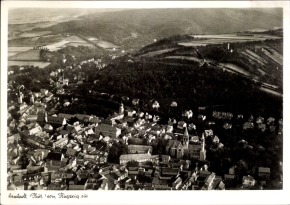 Ak Arnstadt in Thüringen, Fliegeraufnahme