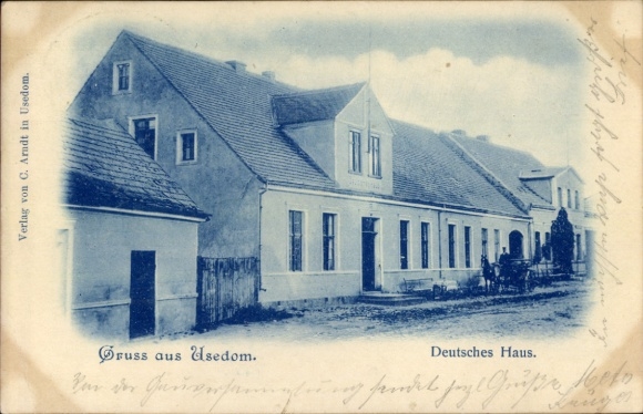 Postcard City of Usedom, German House