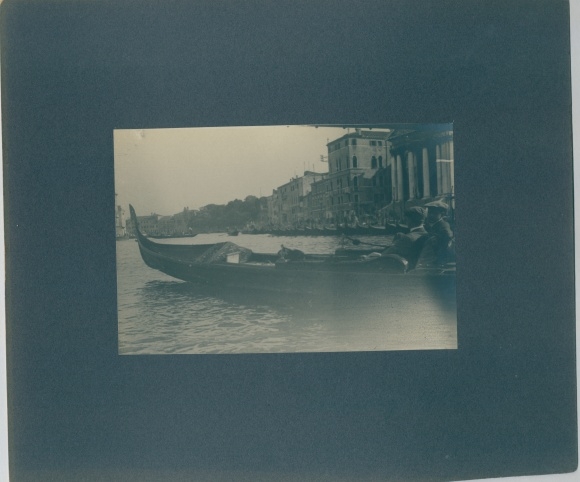 foto Venezia Venetië Veneto, 1911, gondel, kanaalgedeelte