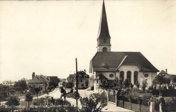 KP Wallisellen Canton Zurych Szwajcaria, Rosenbergstrasse, kościół