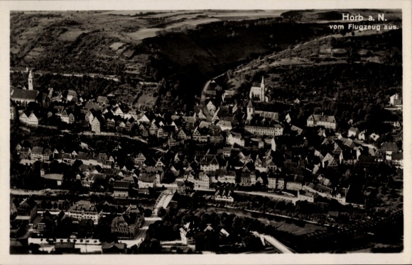 Ak Horb am Neckar, luchtfoto