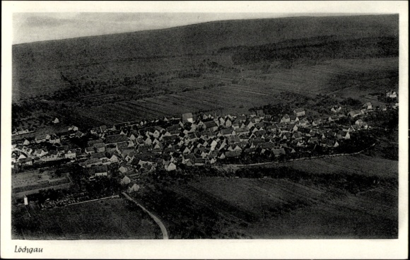 Ak Löchgau in Württemberg, Luftaufnahme