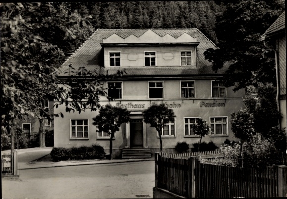 Postcard Rohrbach in Thuringia, Gasthaus Auerhahn