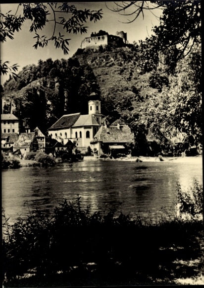 Postcard Kallmünz in the Upper Palatinate, Traces of God, 2nd episode, church, partial view