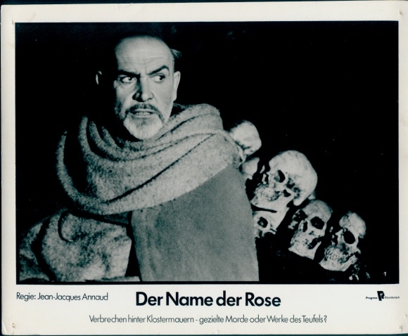 Ak-acteur Sean Connery, filmscène The Name of the Rose