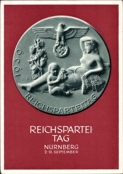 Ganzsachen Ak Nürnberg, Reichsparteitag 1939, Reichsparteitag des Friedens