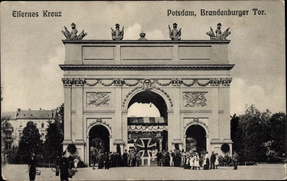 PC Potsdam, Brandenburg Gate, Iron Cross, for the best of war welfare