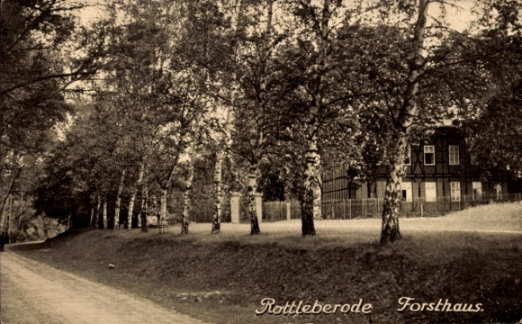 Ak Rottleberode Zuid-Harz, Boswachtershuis